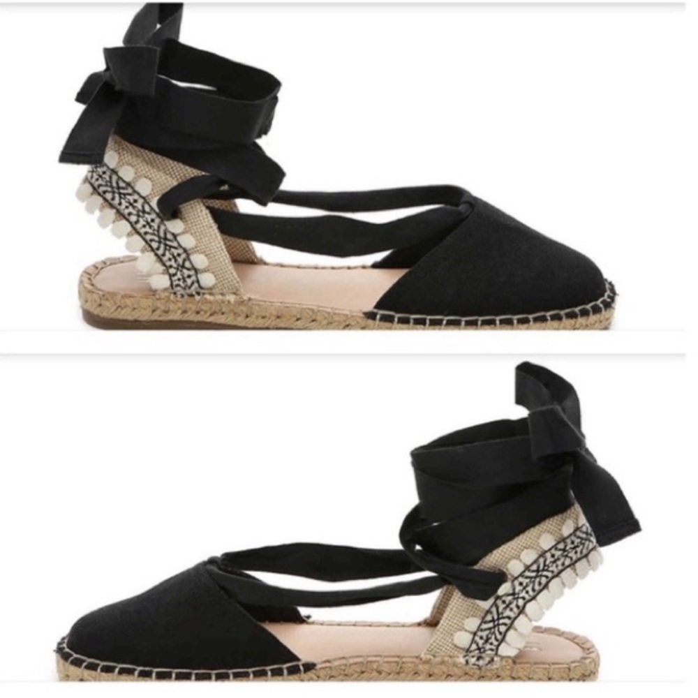 Black Lace Up Sandal